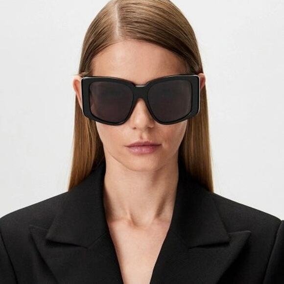 New, MAXMARA Sunglasses Glimpse6 MM0098 01A Authentic - Picture 1 of 13